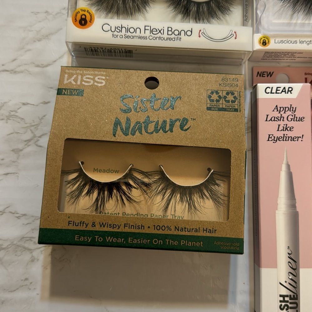 Kiss lashes for eyes day to day looks and lash glue liner in dark and clear - Picture 5 of 8